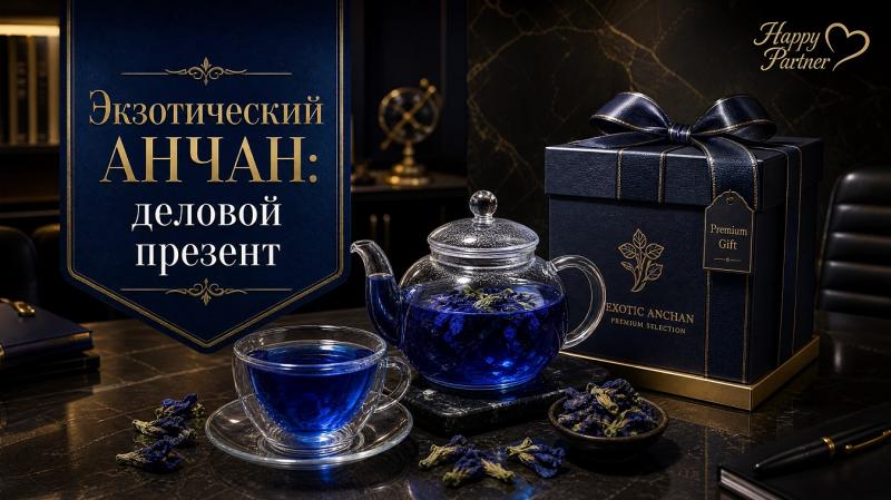 Экзотический анчан: деловой презент цвета индиго