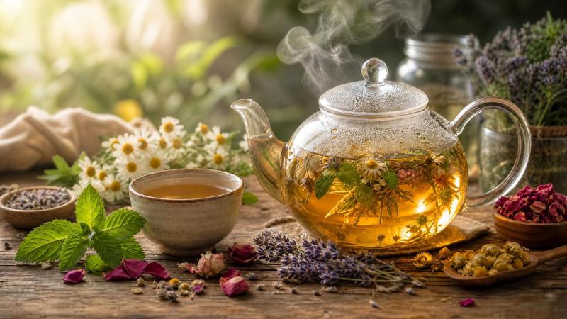 Травяной чай: как приготовить и из чего?