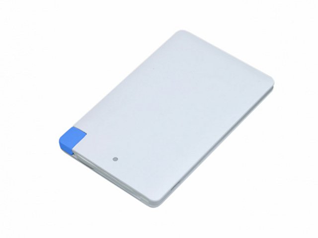 Универсальное зарядное устройство Credit _card1_power_bank  под нанесение логотипа  в виде кредитной карты, толщина всего 7