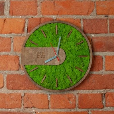 часы со мхом часы со мхом