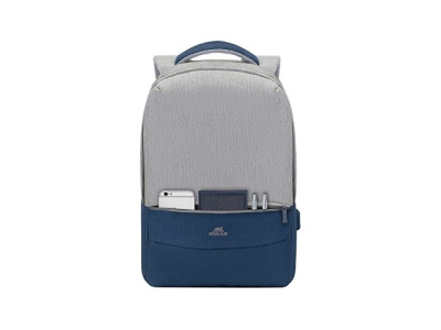 RIVACASE 7562 grey/dark blue рюкзак для ноутбука 15.6''