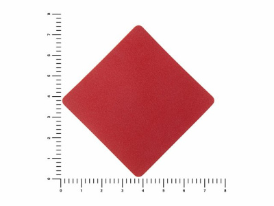 ПАТЧ РОМБ nubuk (красный) 7,6 х 7