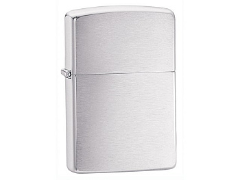 Зажигалка ZIPPO Classic с покрытием Brushed Chrome, латунь/сталь, серебристая, матовая