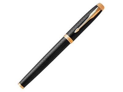Перьевая ручка Parker IM Premium Black GT, перо: F, цвет чернил: blue