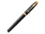 Перьевая ручка Parker IM Premium Black GT, перо: F, цвет чернил: blue