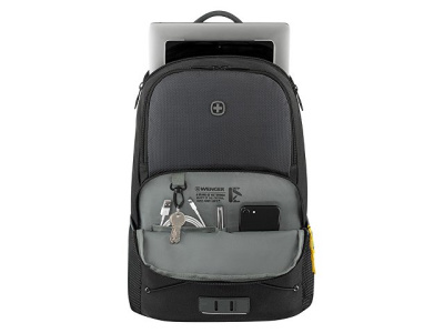 Рюкзак WENGER Trayl 15.6", чёрный, переработанный ПЭТ, 34 x 20 x 45 см