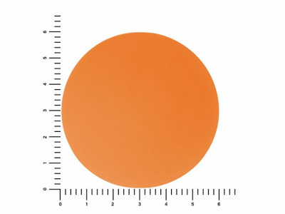 ПАТЧ КРУГ soft-touch (оранжевый ) 6,0 х 6