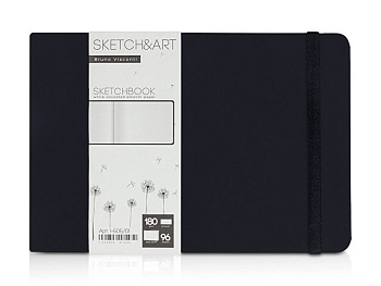 Скетчбук "Sketch & Art" в твердом переплете 213х146 мм, 96 л. белой бумаги 180 г/м2
