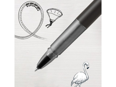 Ручка-роллер Parker Vector XL Black CT, стержень: F, цвет чернил:black