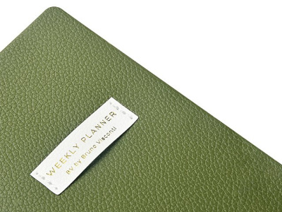 Еженедельник недатированный А6 "Verde" с нашивкой