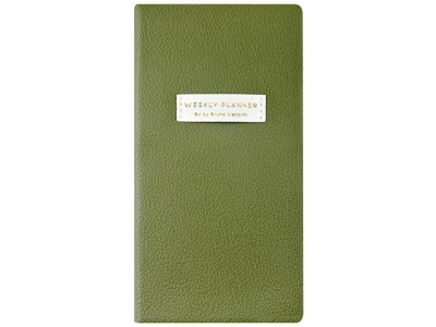 Еженедельник недатированный А6 "Verde" с нашивкой