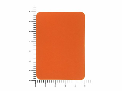 ПАТЧ ПРЯМОУГОЛНЫЙ soft-touch (оранжевый ) 5,0 х 7
