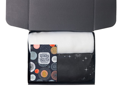 Подарочный набор с пледом, свечой и диффузором