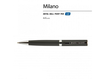 Ручка шариковая автоматическая BrunoVisconti® "MILANO" цвет корпуса черный