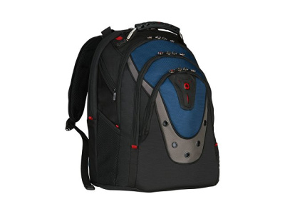 Рюкзак Ibex WENGER 17", черный/синий, полиэстер/ПВХ, 37 x 26 x 47 см