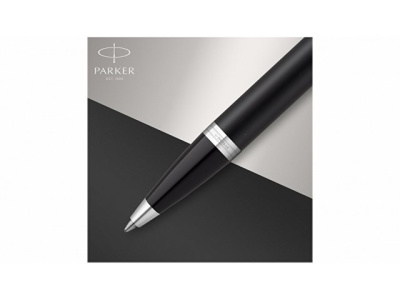 Шариковая ручка Parker IM Mat Black CT лак матовый, стержень: M, цвет чернил: blue