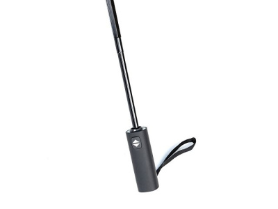 Зонт складной мужской TORBER, автомат, 3 сложения, синий, каркас сталь/файбергласс, эпонж, пластиковая ручка