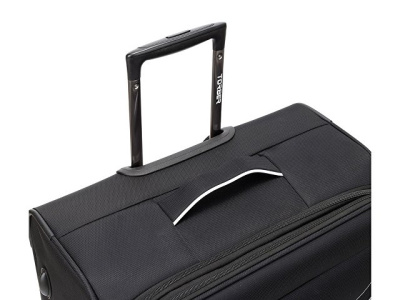 Чемодан TORBER НЕРО, чёрный, переработанный ПЭТ, 48 х 28 х 79 см