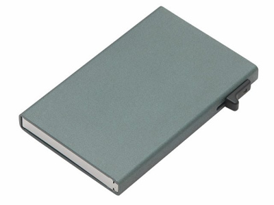 Картхолдер "Florence" с RFID- защитой из алюминия, цвет оружейной стали