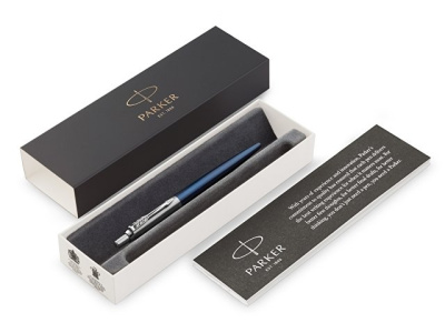 Шариковая ручка Parker Jotter Essential, Royal Blue CT, стержень: M