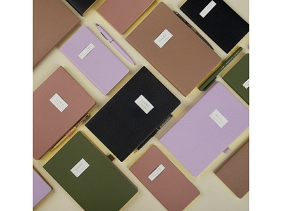 Ежедневник недатированный А5 "Total beige" с нашивкой