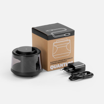 Bluetooth-колонка с подсветкой и беспроводной зарядкой Quantium