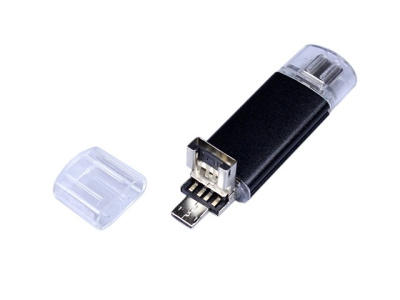USB-флешка на 32 Гб c двумя дополнительными разъемами MicroUSB и TypeC