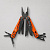 Мультитул Stinger, 107 х 19 мм, 19 функций, сталь, оранжевый корпус, стоунвош, в картонной коробке