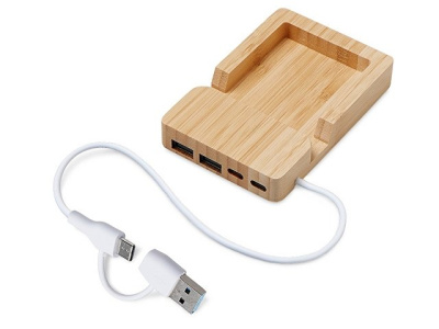 USB хаб «Memo», 2*USB, 2*Type C