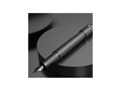 Перьевая ручка Parker IM Monochrome Black, перо:F, цвет чернил: blue