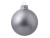 Стеклянный елочный шар "Christmas bauble", серебро, металлик