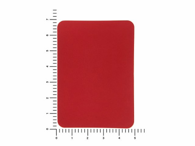 ПАТЧ ПРЯМОУГОЛНЫЙ soft-touch (красный) 5,0 х 7