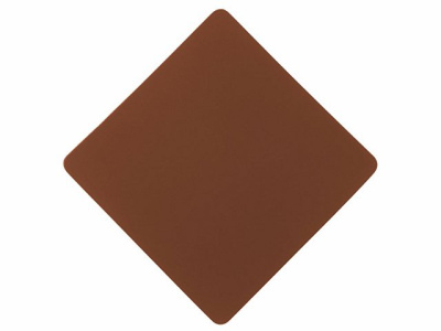 ПАТЧ РОМБ soft-touch (коричневый) 7,6 х 7