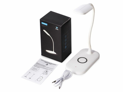 Настольный светильник с беспроводной зарядкой "Nimble"