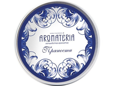 Набор: платок «Гжель» и свеча «Птица счастья»