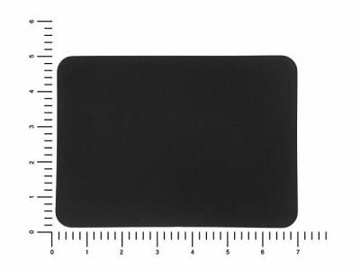 ПАТЧ ПРЯМОУГОЛНЫЙ soft-touch (чёрный) 5,0 х 7
