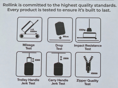 Чемодан складной Rollink Vega II 55x40x20 см, 2 колеса