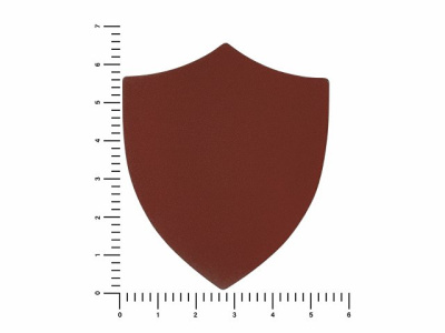 ПАТЧ ЩИТ nubuk (коричневый ) 6,6 х 5