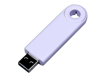 USB-флешка промо на 64 Гб прямоугольной формы, выдвижной механизм