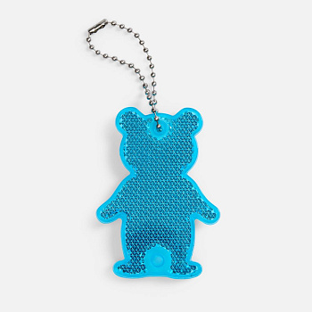 Пешеходный светоотражатель с цепочкой «Мишка»