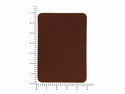 ПАТЧ ПРЯМОУГОЛНЫЙ nubuk (коричневый ) 5,0 х 7