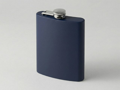 Фляжка 240 мл Remarque soft touch, 304 сталь, синий