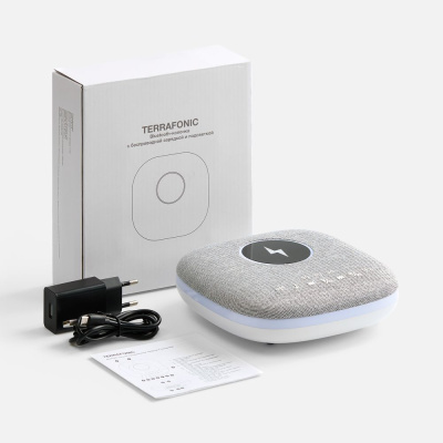 Bluetooth колонка с беспроводной зарядкой и подсветкой Terrafonic