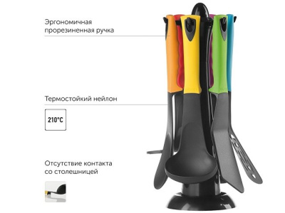 Набор кухонных инструментов, 7 пр., NADOBA