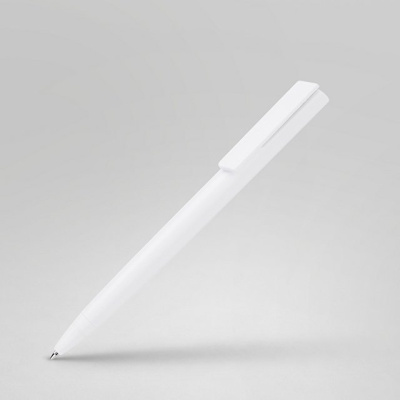 Ручка пластиковая шариковая "Taper Solid", матовый белый