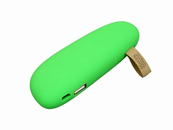 PB_Small_stone Универсальное зарядное устройство power bank в форме камня. 2600MAH. Красный