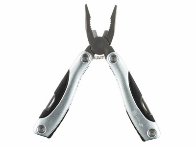 Мультитул Stinger, 100x50 мм, 15 функций, сталь/алюминий/пластик, серебристый