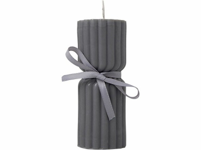 Набор свечей с гранями "Vela", темно-серый