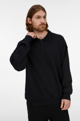 Свитшот оверсайз унисекс S6, черный, размер XS/S