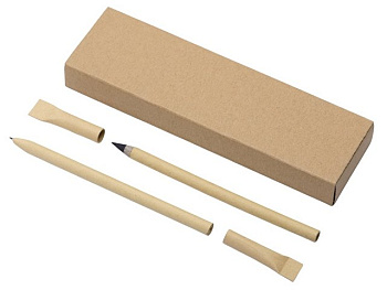 Набор из ручки и вечного карандаша из переработанной бумаги "Recycled Duo"